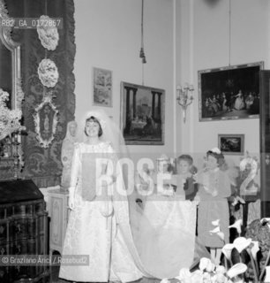 THE WEDDING DAY OF COUNTESS MARIA PIA BAROZZI - VENICE - 1962 ©Graziano Arici/Rosebud2 / NOBILI/ CONTI / MATRIMONIO