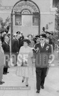THE KING PAUL OF GREECE AND THE ROYAL FAMILY IN VENICE - © ARCHIVIO Graziano Arici/Rosebud2  / NOBILTA / RE