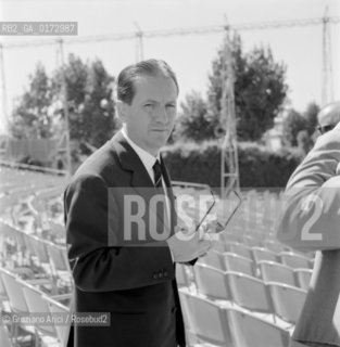 THE DIRECTOR OF THE VENICE INTERNATIONAL FILM FESTIVAL EMILIO LORENO - VENICE - 1960 - © ARCHIVIO Graziano Arici/Rosebud2  / CINEMA / DIRETTORE MOSTRA DEL CINEMA