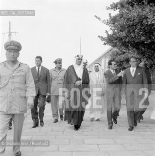 THE KING OF ARABIA IBN ABD AL-AZIZ SAUD - 1959 © ARCHIVIO Graziano Arici/Rosebud2  / NOBILE / POLITICA / RE