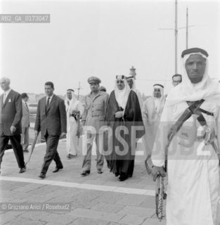 THE KING OF ARABIA IBN ABD AL-AZIZ SAUD - 1959 © ARCHIVIO Graziano Arici/Rosebud2  / NOBILE / POLITICA / RE