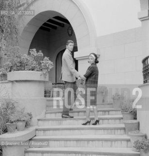 THE KING SIMEONE DI BULGARIA WITH HIS GIRLFRIEND IN MADRID - 1961- @ ARCHIVIO Graziano Arici/Rosebud2 / RE / NOBILI