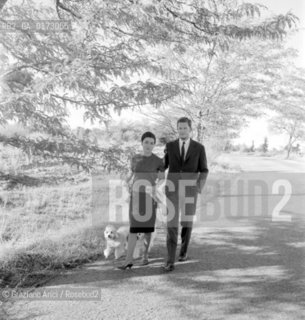 THE KING SIMEONE DI BULGARIA WITH HIS GIRLFRIEND IN MADRID - 1961- @ ARCHIVIO Graziano Arici/Rosebud2 / RE / NOBILI