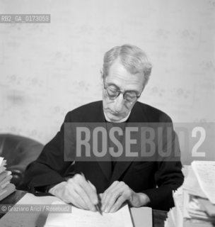 THE POLITICIAN AND JOURNALIST DON LUIGI STURZO -  ROME  - 1949  © ARCHIVIO Graziano Arici/Rosebud2  / POLITICA / D.C. / RELIGIONE / PRETE