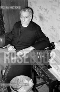 THE POLITICIAN AND JOURNALIST DON LUIGI STURZO -  ROME  - 1949  © ARCHIVIO Graziano Arici/Rosebud2  / POLITICA / D.C. / RELIGIONE / PRETE