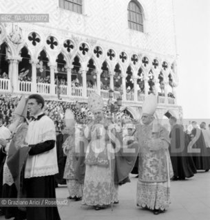 THE INVESTITURE CEREMONY OF THE PATRIARCH GIOVANNI URBANI - VENICE - 1959 - © ARCHIVIO Graziano Arici/Rosebud2  / PATRIARCA / RELIGIONE / VARIE