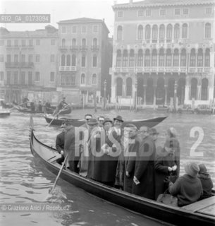 THE POLITICIAN ALEXEI ADGIUBEI WITH HIS WIFE,THE DAUGHTER OF NIKITA KRUSCEV IN VENICE - 1963 © ARCHIVIO Graziano Arici/Rosebud2  / VARIE / POLITICA / KHRUSHCHEV / CHRUSCEV