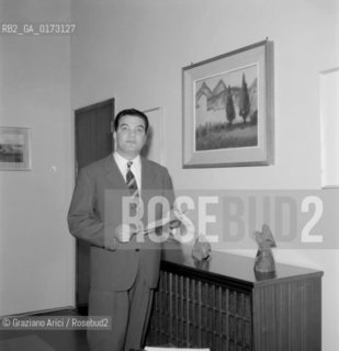 THE DIRECTOR OF THE INTERNATIONAL FILM FESTIVAL LUIGI FLORIS AMMANNATI IN VENICE - 1959 - © ARCHIVIO Graziano Arici/Rosebud2  / CINEMA / DIRETTORE MOSTRA DEL CINEMA