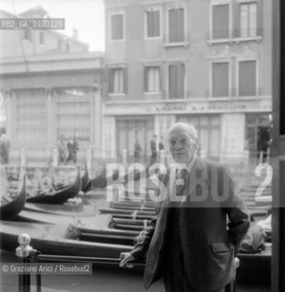 THE FORMER ENGLISH PREMIER CLEMENT RICHARD ATTLEE IN VENICE - 1963 © ARCHIVIO Graziano Arici/Rosebud2  / POLITICA / MINISTRO..
