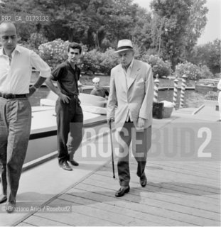 THE BUSINESS MAN DON CARLOS BESTEGUI AT VENICE LIDO - 1962 © ARCHIVIO Graziano Arici/Rosebud2  / ECONOMIA / FINANZA / MILIARDARIO