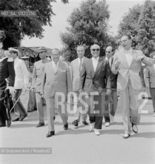 THE PRESIDENT OF THE REPUBLIC OF TUNISIA HABIB IBN ALI BURGHIBA IN VENICE - 1959 © ARCHIVIO Graziano Arici/Rosebud2  / POLITICA / PRESIDENTE