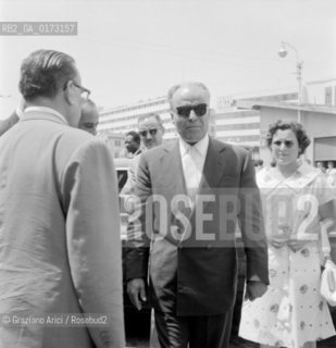 THE PRESIDENT OF THE REPUBLIC OF TUNISIA HABIB IBN ALI BURGHIBA IN VENICE - 1959 © ARCHIVIO Graziano Arici/Rosebud2  / POLITICA / PRESIDENTE