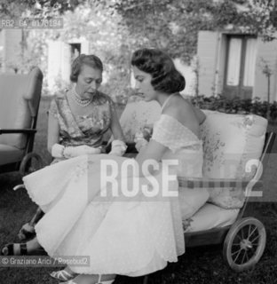 THE PRINCESS IRA FURSTENBERG ON HER WEDDING DAY - 1955 © ARCHIVIO Graziano Arici/Rosebud2  / NOBILE / MATRIMONIO / PRINCIPI