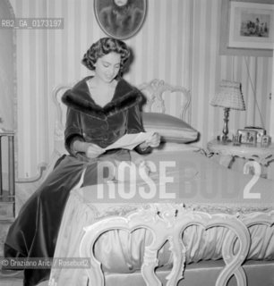 THE PRINCESS IRA FURSTENBERG ON HER WEDDING DAY - 1955 © ARCHIVIO Graziano Arici/Rosebud2  / NOBILE / MATRIMONIO / PRINCIPI