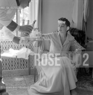 THE PRINCESS IRA FURSTENBERG ON HER WEDDING DAY - 1955 © ARCHIVIO Graziano Arici/Rosebud2  / NOBILE / MATRIMONIO / PRINCIPI