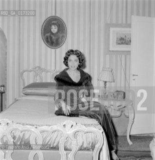 THE PRINCESS IRA FURSTENBERG ON HER WEDDING DAY - 1955 © ARCHIVIO Graziano Arici/Rosebud2  / NOBILE / MATRIMONIO / PRINCIPI
