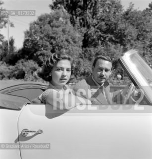 THE PRINCESS IRA FURSTENBERG ON HER WEDDING DAY WITH ALFONSO HOHENLOHE - 1955 © ARCHIVIO Graziano Arici/Rosebud2  / NOBILE / MATRIMONIO / PRINCIPI