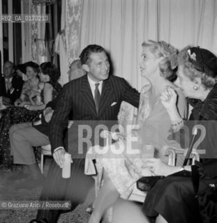 THE RECEPTIONS WEDDING OF IRA FURSTENBERG, GIOVANNI AGNELLI - VENEZIA - 1955 © ARCHIVIO Graziano Arici/Rosebud2  / NOBILE / PRINCIPI / ECONOMIA