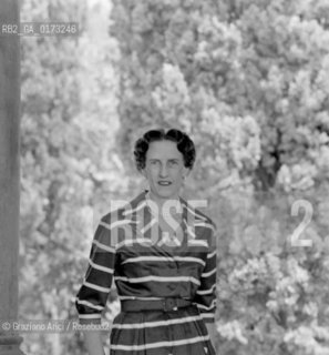 THE PRINCESS IRENE OF GREECE (DUKE AMEDEO OF AOSTAS MOTHER ) AT VILLA S.DOMENICO IN FIESOLE - 1960 © ARCHIVIO Graziano Arici/Rosebud2  / NOBILTA/ PRINCIPE