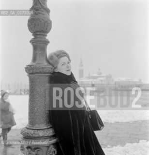 THE OPERA SINGER  MARCELLA POBBE IN VENICE - 1963 © ARCHIVIO Graziano Arici/Rosebud2  / MUSICA / CANTANTE LIRICO / NEVE