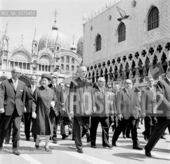 THE PRESIDENT AND GENERAL CHARLES DE GAULLE IN VENICE - 196? © ARCHIVIO Graziano Arici/Rosebud2  / POLITICA / PRESIDENTE / GENERALE