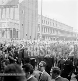 THE PRESIDENT AND GENERAL CHARLES DE GAULLE IN VENICE - 196? © ARCHIVIO Graziano Arici/Rosebud2  / POLITICA / PRESIDENTE / GENERALE