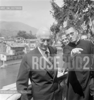 THE PRESIDENT OF THE REPUBLIC OF ITALY ANTONIO SEGNI IN BASSANO DEL GRAPPA - 1963 © ARCHIVIO Graziano Arici/Rosebud2  / POLITICA / PRESIDENTE DELLA REPUBBLICA