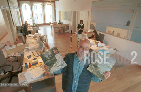 IL CRITICO DARTE MARCO GOLDIN NELLA SEDE DELLA CASA EDITRICE LINEA DOMBRA A CONEGLIANO - ©Graziano Arici/Rosebud2