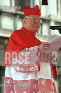 VENEZIA: IL PATRIARCA DI VENEZIA CARDINALE ANGELO SCOLA IL GIORNO DELLA SUA INVESTITURA © 2002 Graziano Arici/Rosebud2
