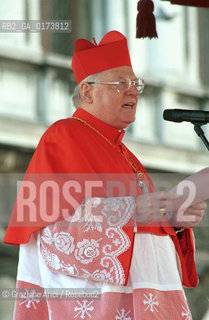VENEZIA: IL PATRIARCA DI VENEZIA CARDINALE ANGELO SCOLA IL GIORNO DELLA SUA INVESTITURA © 2002 Graziano Arici/Rosebud2