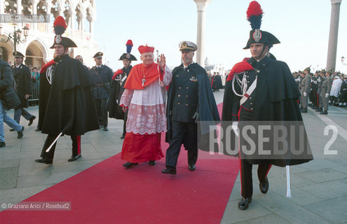 VENEZIA: IL PATRIARCA DI VENEZIA CARDINALE ANGELO SCOLA IL GIORNO DELLA SUA INVESTITURA © 2002 Graziano Arici/Rosebud2