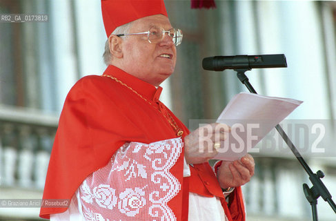 VENEZIA: IL PATRIARCA DI VENEZIA CARDINALE ANGELO SCOLA IL GIORNO DELLA SUA INVESTITURA © 2002 Graziano Arici/Rosebud2