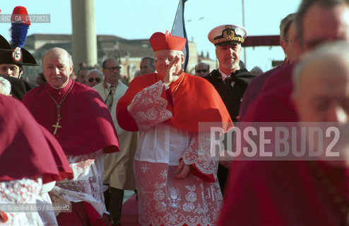 VENEZIA: IL PATRIARCA DI VENEZIA CARDINALE ANGELO SCOLA IL GIORNO DELLA SUA INVESTITURA © 2002 Graziano Arici/Rosebud2