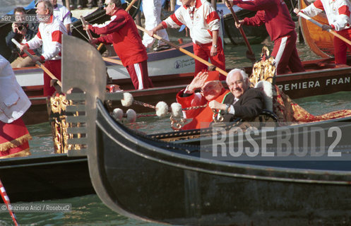 VENEZIA: IL PATRIARCA DI VENEZIA CARDINALE ANGELO SCOLA IL GIORNO DELLA SUA INVESTITURA CON IL SINDACO PAOLO COSTA © 2002 Graziano Arici/Rosebud2