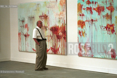 49¡ ESPOSIZIONE INTERNAZIONALE DARTE-  LA BIENNALE DARTE - ITALIAN PAVILLION - CY TWOMBLY IN HIS ROOM  LEPANTO  -2001  @ Graziano Arici/Rosebud2 / ARTE / PITTORE