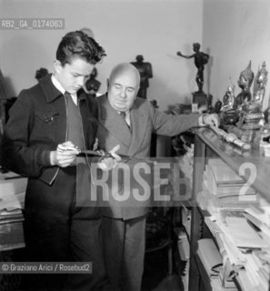 THE  POLITICIAN FRANCESCO SAVERIO NITTI IN HIS STUDIUM - 194? - © ARCHIVIO Graziano Arici/Rosebud2  / POLITICA / UOMO POLITICO
