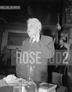 THE STATESMAN VITTORIO EMANUELE ORLANDO IN VENICE - 1947 © ARCHIVIO Graziano Arici/Rosebud2  / POLITICA / UOMO POLITICO