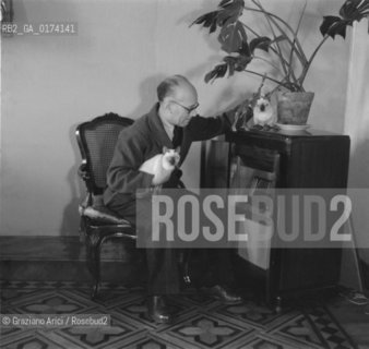 THE POLITICIAN AND STATESMAN UMBERTO TERRACINI, PRESIDENT OF  COSTITUENTE - ROME - 1947 © ARCHIVIO Graziano Arici/Rosebud2  / POLITICA / UOMO POLITICO