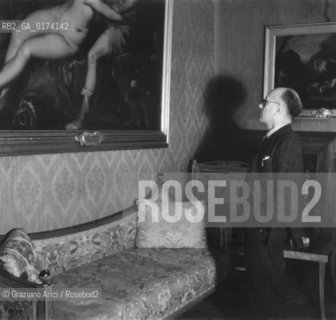 THE POLITICIAN AND STATESMAN UMBERTO TERRACINI, PRESIDENT OF  COSTITUENTE - ROME - 1947 © ARCHIVIO Graziano Arici/Rosebud2  / POLITICA / UOMO POLITICO