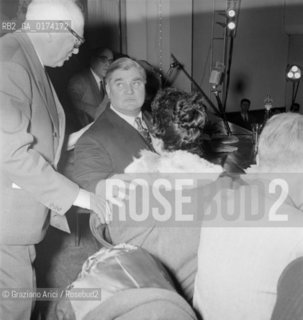 THE POLITICIAN ANEURIN BEVAN WITH THE POLITICIAN PIETRO NENNI  IN VENICE - 194?  - © ARCHIVIO Graziano Arici/Rosebud2  / POLITICA / MINISTRO