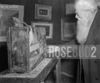THE PAINTER GIUSEPPE CHERUBINI - VENICE - 1959 - © ARCHIVIO Graziano Arici/Rosebud2  / ARTE / PITTORE