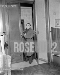 THE PAINTER MARIO MAFAI - ROME - 1950 © ARCHIVIO Graziano Arici/Rosebud2  / ARTE / PITTORE
