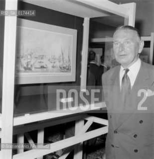 THE COLLECTOR PAUL WALLLRAF - VENICE - 1959 - © ARCHIVIO Graziano Arici/Rosebud2  / ARTE / COLLEZIONISTA