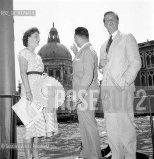 THE EDITOR JOHN ASTOR WITH HIS WIFE IN VENICE - 1955 © ARCHIVIO Graziano Arici/Rosebud2  / EDITORE / VARIE