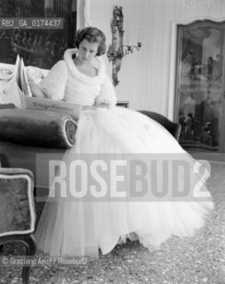 THE COUNTESS AND PRODUCER MARINA CICOGNA MAZZONI - ROME- 1950 © ARCHIVIO Graziano Arici/Rosebud2  / CINEMA / PRODUTTORE / NOBILI / CONTESSA