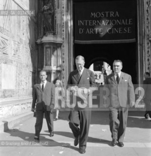 THE KING GUSTAVO OF SWEDEN IN VENICE - 1954 - © ARCHIVIO Graziano Arici/Rosebud2  / NOBILTA / RE