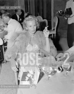 ANDREINA PAUL AT XII INTERNATIONAL FILM FESTIVAL OF VENICE - 1951 - © ARCHIVIO Graziano Arici/Rosebud2  / MOSTRA DEL CINEMA