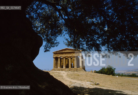 SICILIA  , AGRIGENTO . : TEMPIO DELLA CONCORDIA  - © 2002 Graziano Arici/Rosebud2 / GEO / ARCHITETTURA / DORICO / COLONNE / ARCHEO