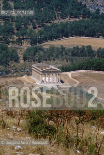 SICILIA  , (TRAPANI)  CALATAFIMI : IL TEMPIO DI SEGESTA   - © 2002 Graziano Arici/Rosebud2 / GEO / ARCHEO / DORICO / ARCHITETTURA