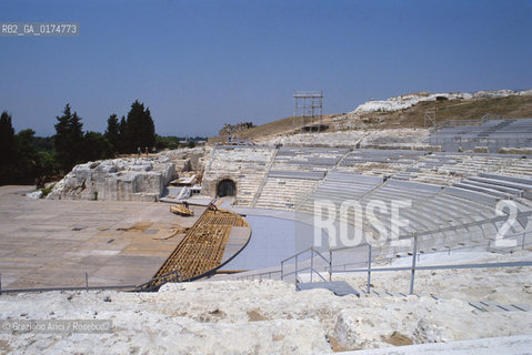 SICILIA  , SIRACUSA : TEATRO GRECO  - © 2002 Graziano Arici/Rosebud2 / GEO / ARCHEO